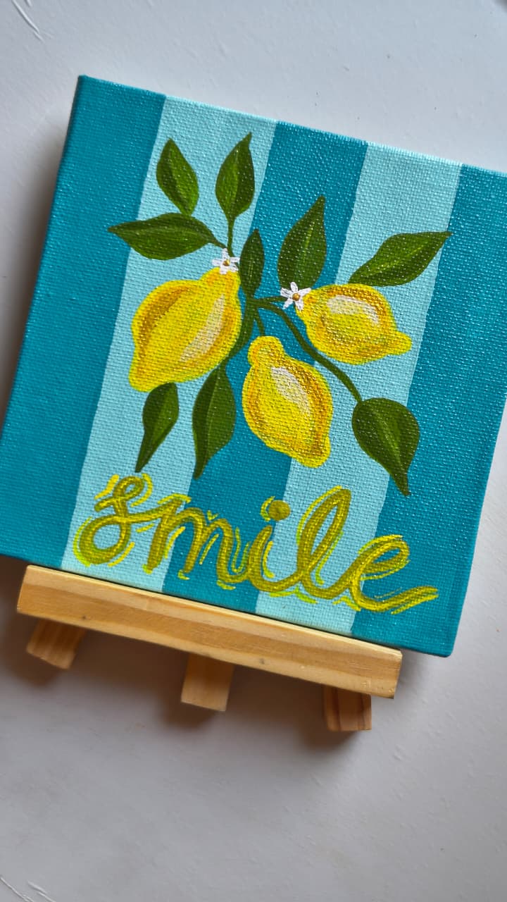lemon canvas art